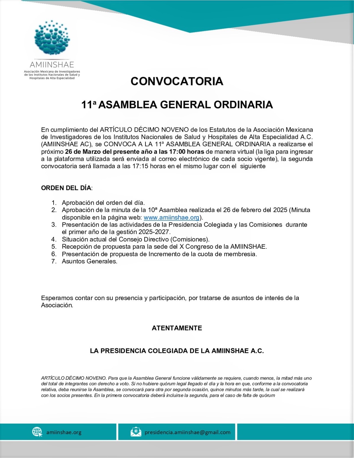 Convocatoria